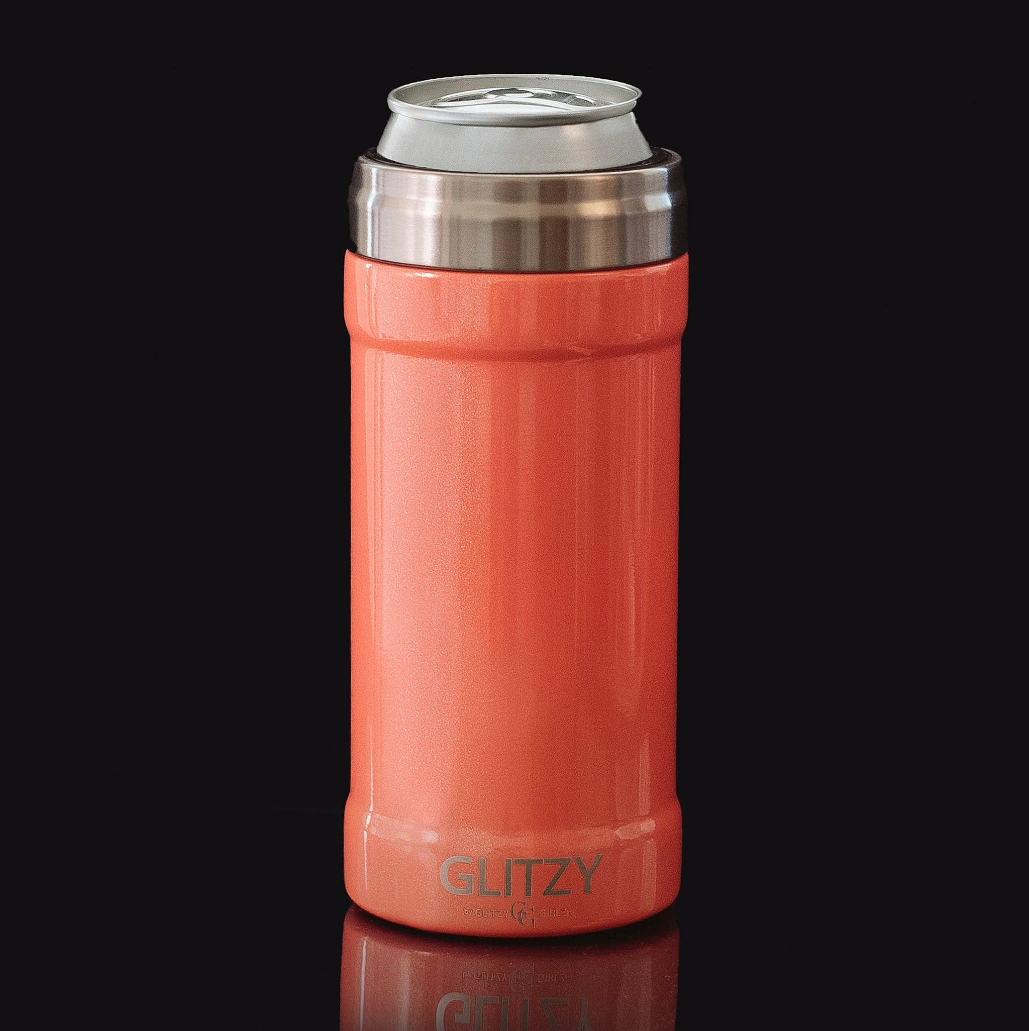 Sic Cups Matte Coral Slim Can Cooler