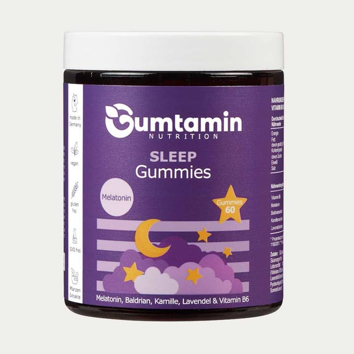 Caramelle gommose per dormire con melatonina per la vendita all'ingrosso da parte di Gumtamin Nutrition