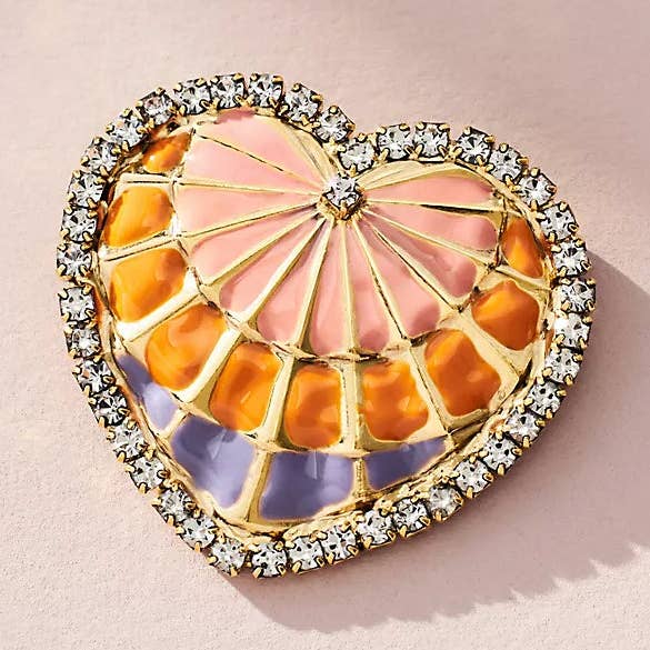 Ombre Heart Brooch for wholesale by TOVA