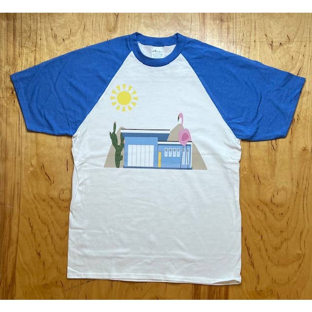 Astro Bettie - Vendita all'ingrosso Maglietta serigrafata - Donna - T-shirt Welcome Home Desert Oasis Raglan