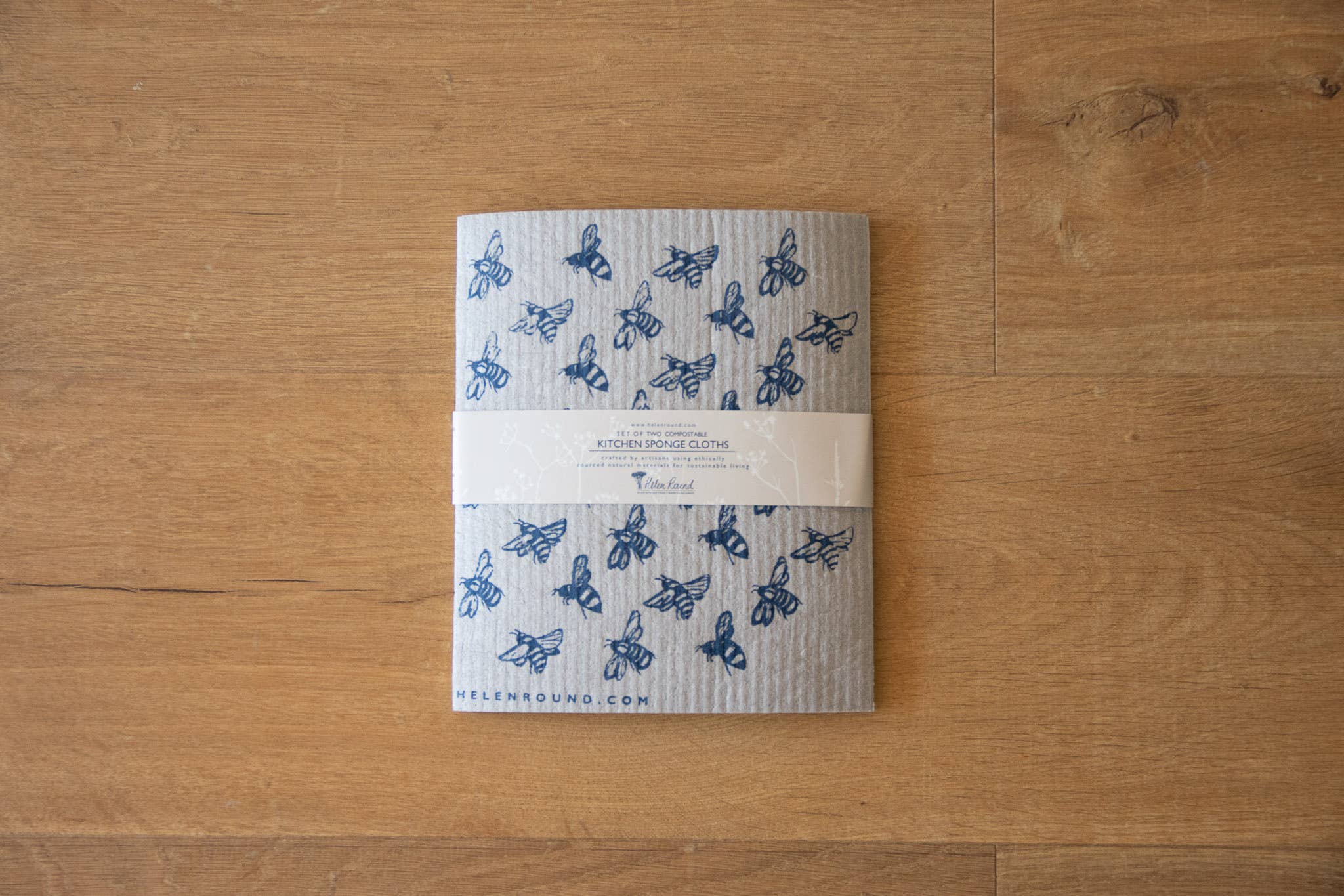 Helen Round - hand printed linen and bamboo wellness - Wholesale Dishcloth - Kitchen Cloths, Set Of 2 Household Sponges, Swedish Cloths11