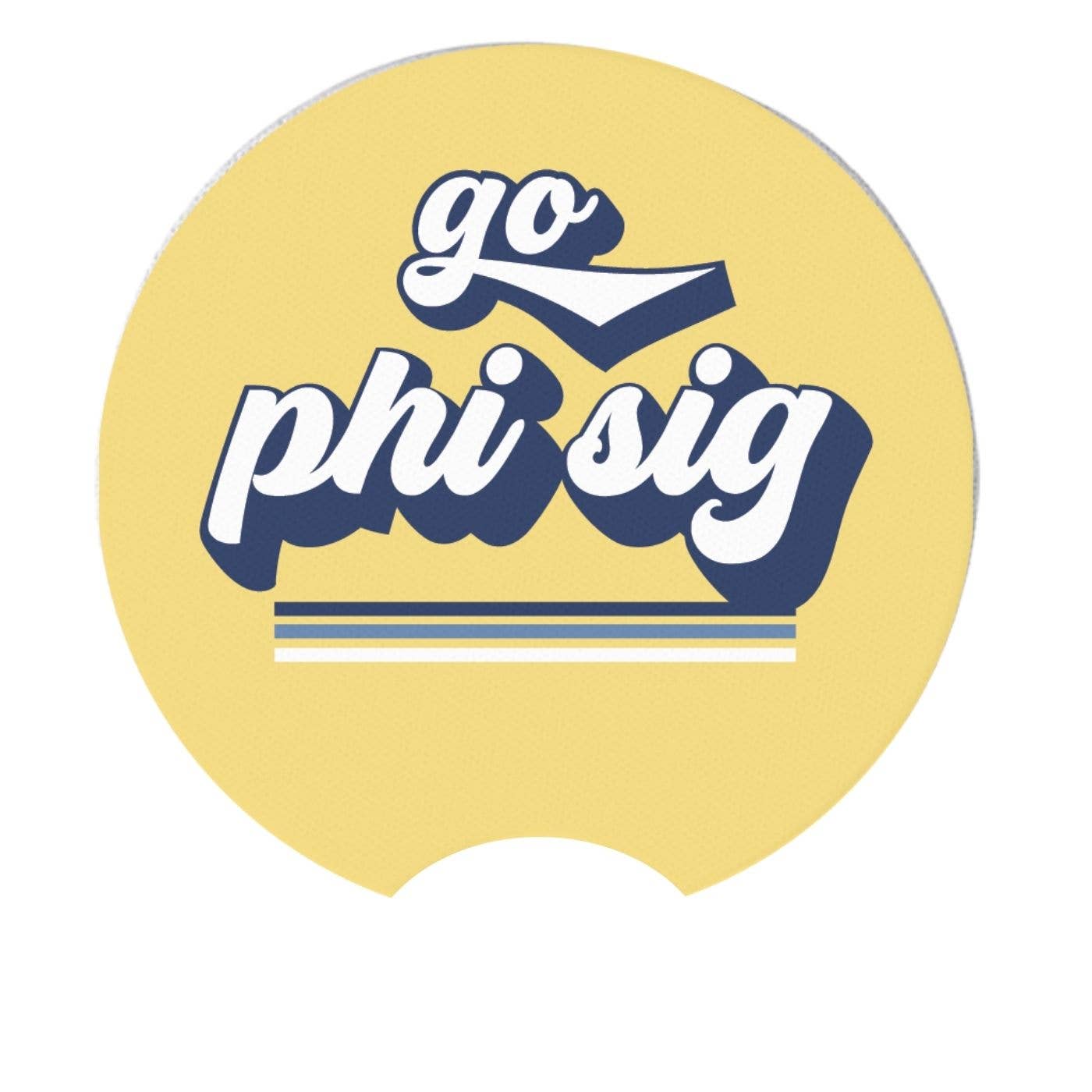 Sarahndipity Shop - Wholesale Car Coaster - Women's - Sorority Car Coasters - Go Design3