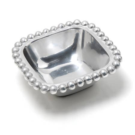 India Handicrafts Inc – wholesale Decorative plate/dish/bowl – Beaded Square Bowl1