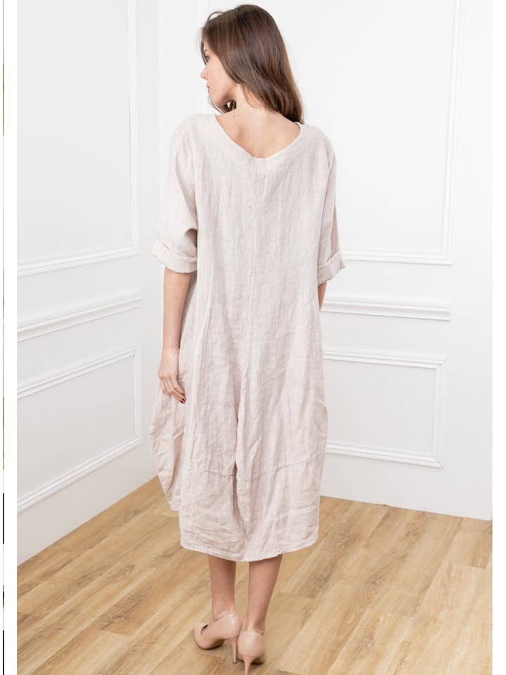 LINEN & COTTON HOUSE – wholesale Dress – Women's – 277 DRESS IN LINEN SPRING SUMMER CLOTHING1