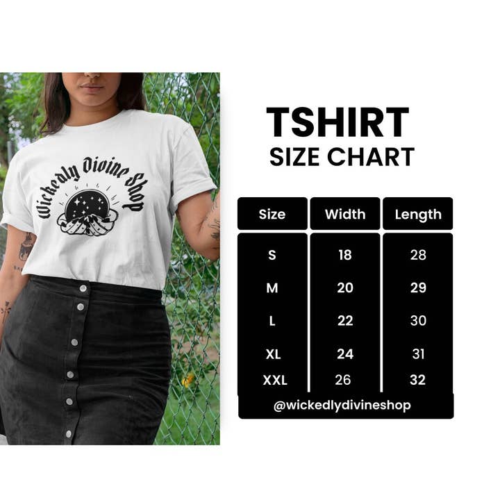 Wickedly Divine Shop – T-shirt estampada - Mulher por atacado – Camisa Grossa, Tatutoo Pretty Eyes, Tatutoo Lover1