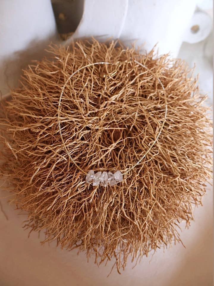 Herkimer Diamond African Spacer for wholesale by Bittersweet Designs