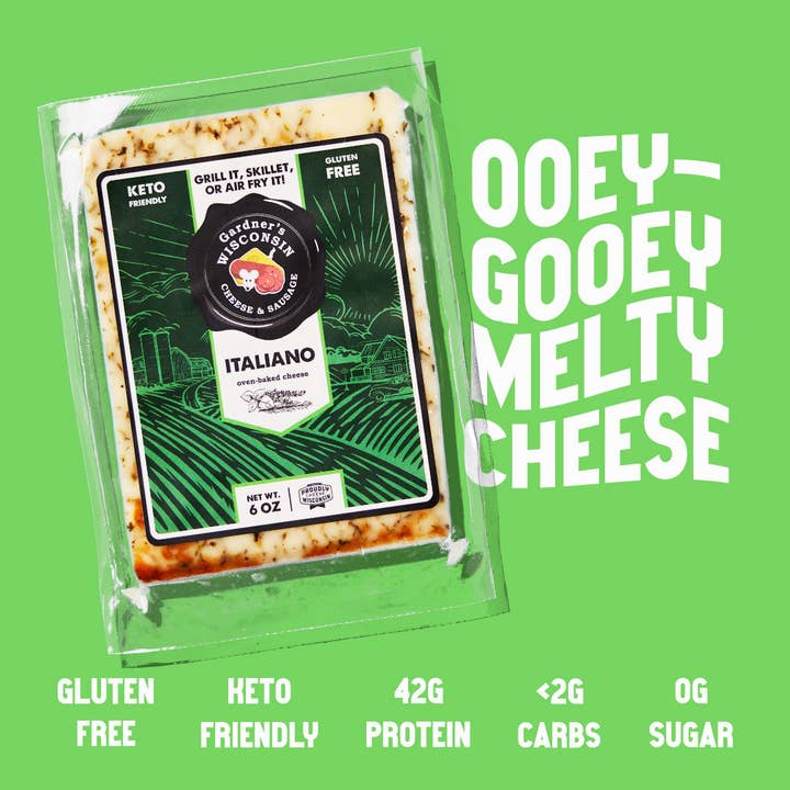 Gardner's Wisconsin Cheese and Sausage - Wholesale Cheese - Italiano Oven-Baked Cheese2