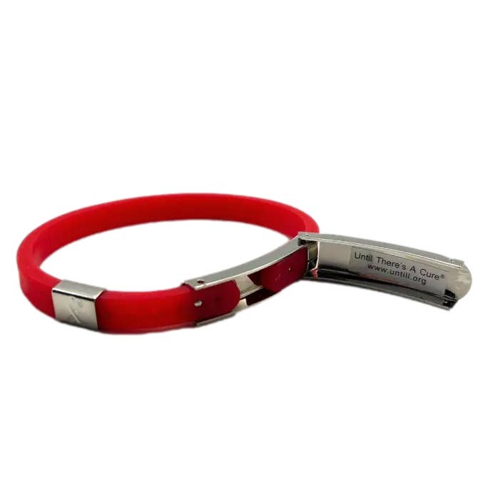 UNTIL THERES A CURE FOUNDATION - Venta al por mayor Brazalete - Pulsera de gelatina Until There's A Cure1