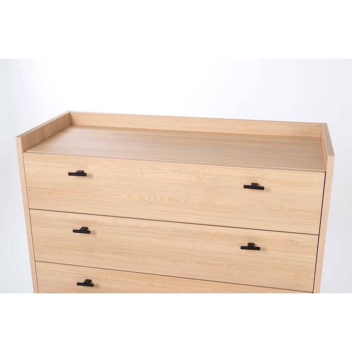 Gdeco - Wholesale Bedroom Furniture - Commode with 4 Drawers. Melamine 19 Mm Oak.