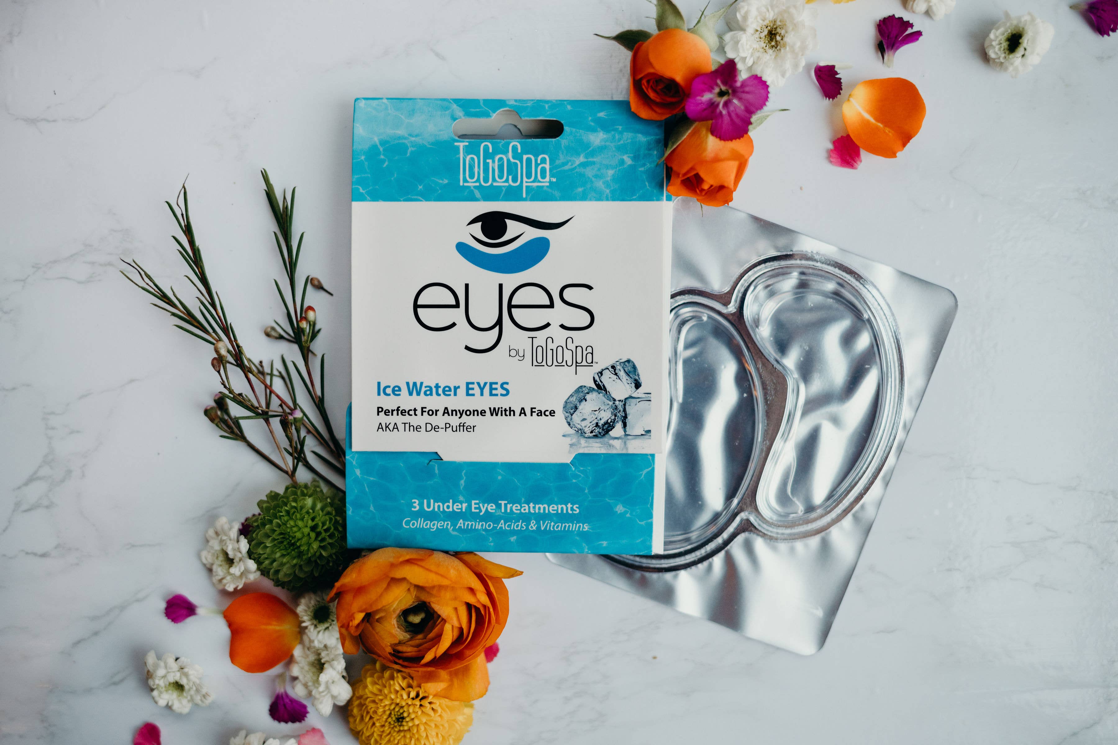 ToGoSpa - Wholesale Eye Treatment Mask - EYES: Ice Water The De-Puffer - 3 pack6