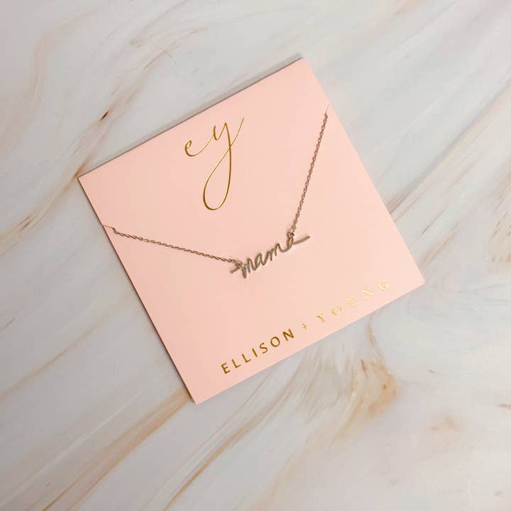 Ellison+Young - Wholesale Pendant/Charm Necklace - Mama Script Necklace7