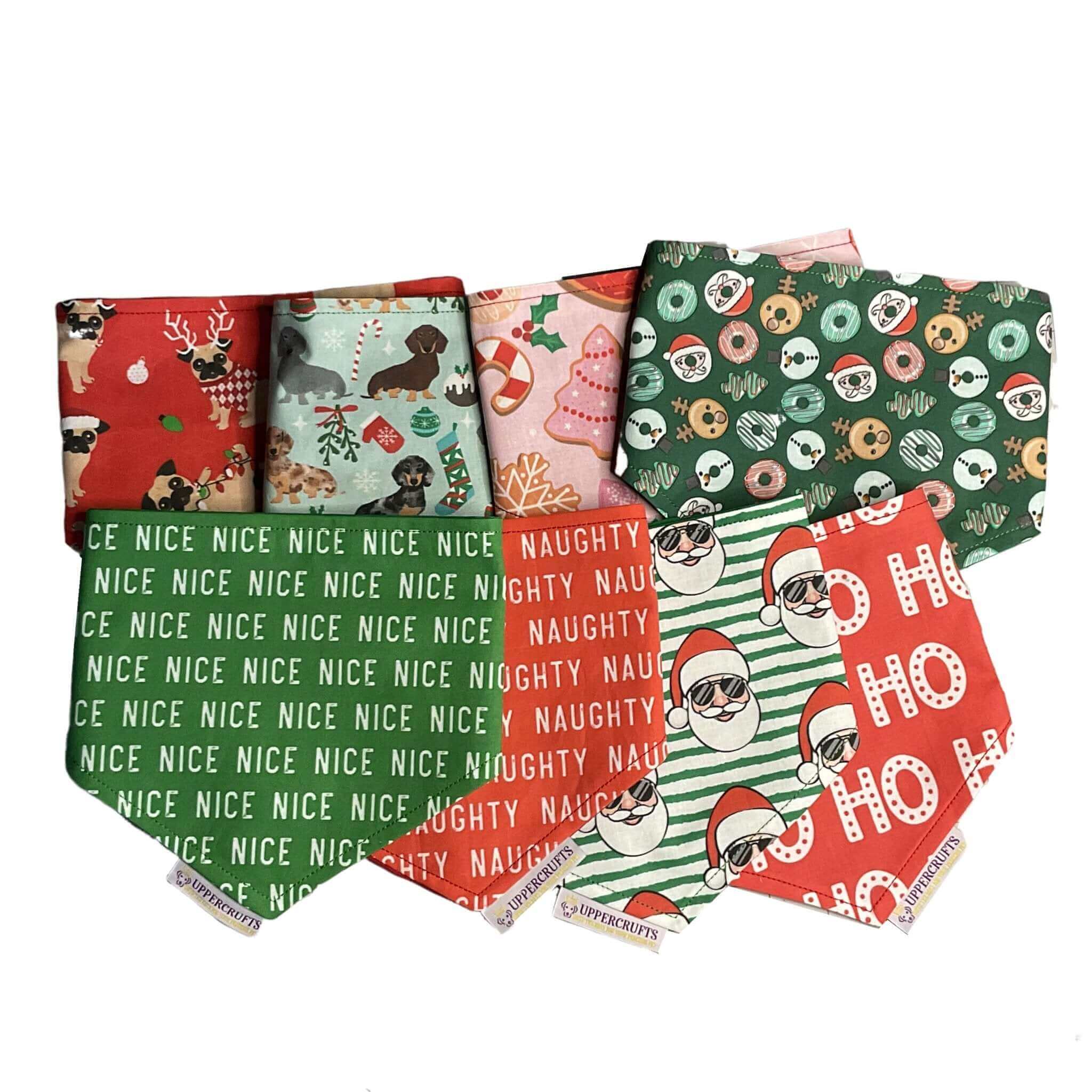 Uppercrufts, LLC - Wholesale Pet Bandana - Dog - Naughty List Bandana5