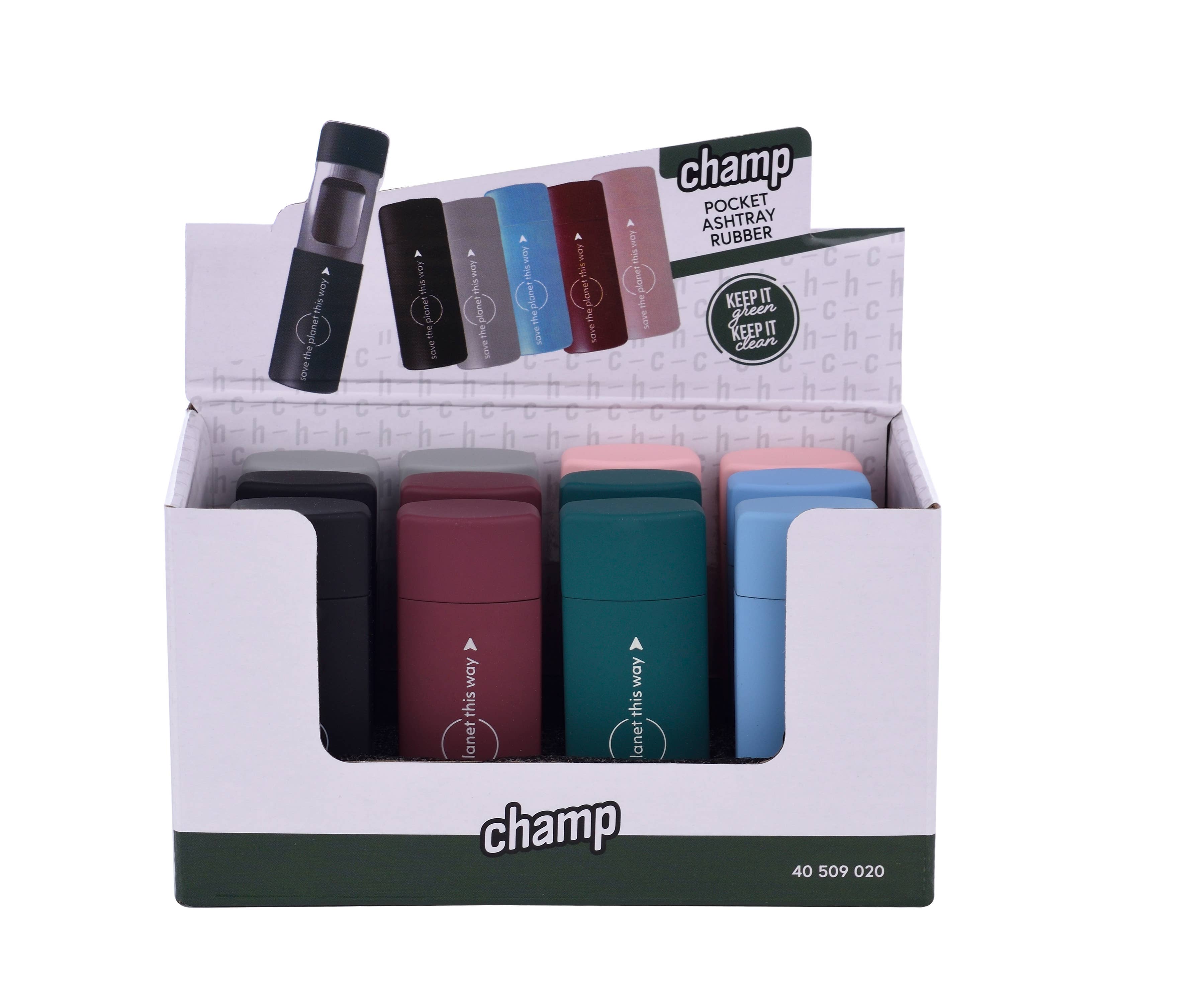 Champ by Polyflame - Wholesale Ashtray - Portable ashtray assorted colors3