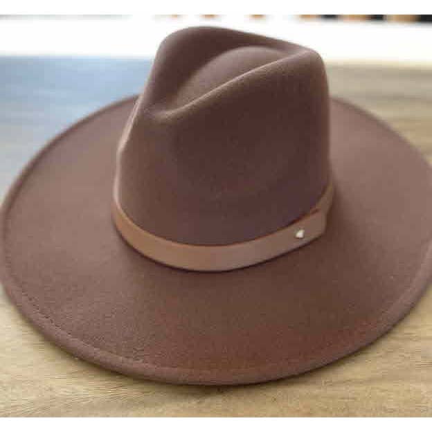 One and Only Accessories - Wholesale Fedora - Women's - Wide brim panama hat in vegan felt11