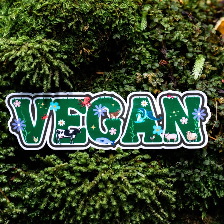 Mindful over Mind Full - Wholesale Sticker - Vegan Pride Sticker | Animal Rights | Plant-Based 2