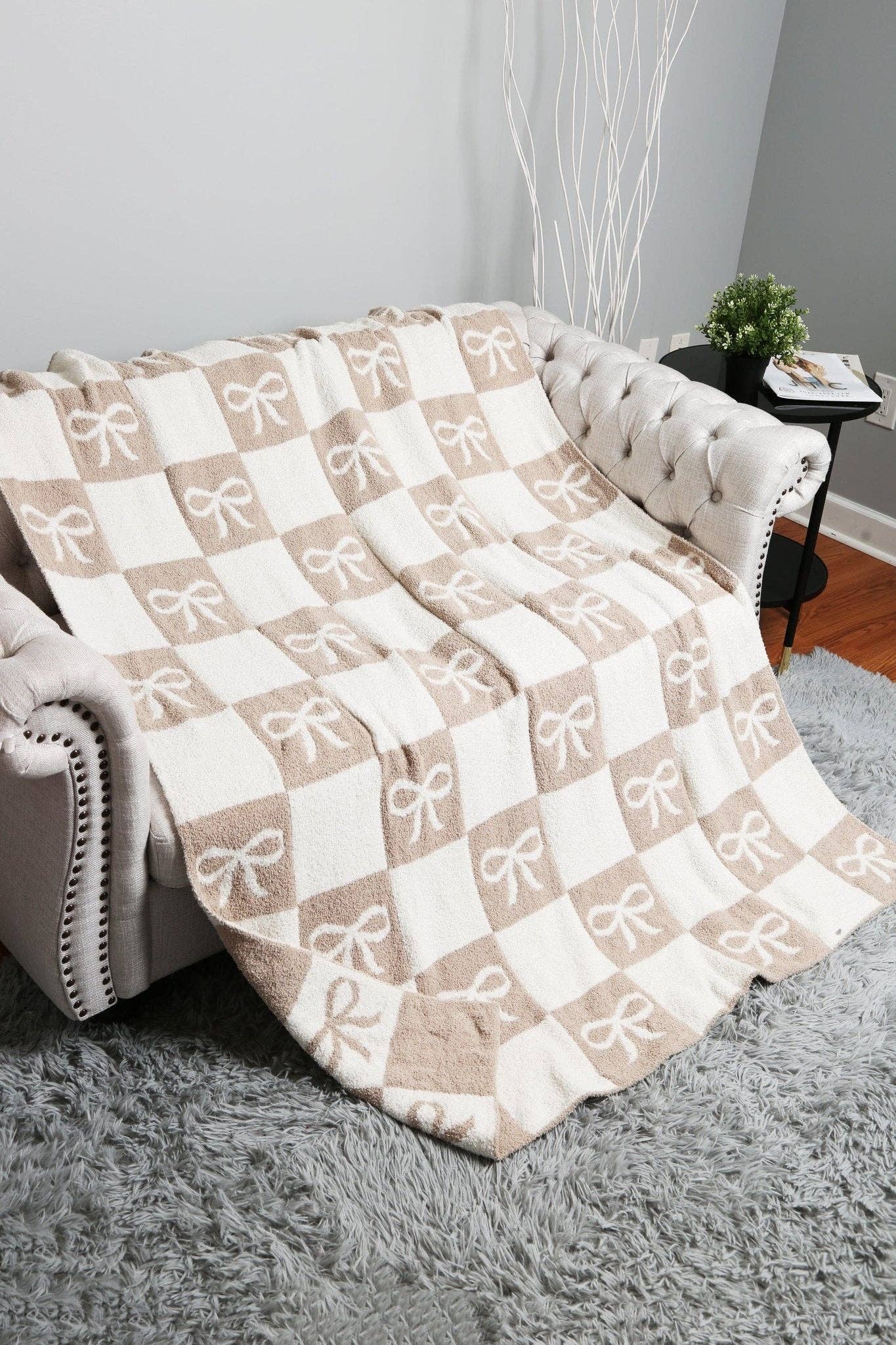 MiMi Wholesale - Wholesale Throw Blanket - JCL6055 Super Lux Ribbon Checker Blanket6