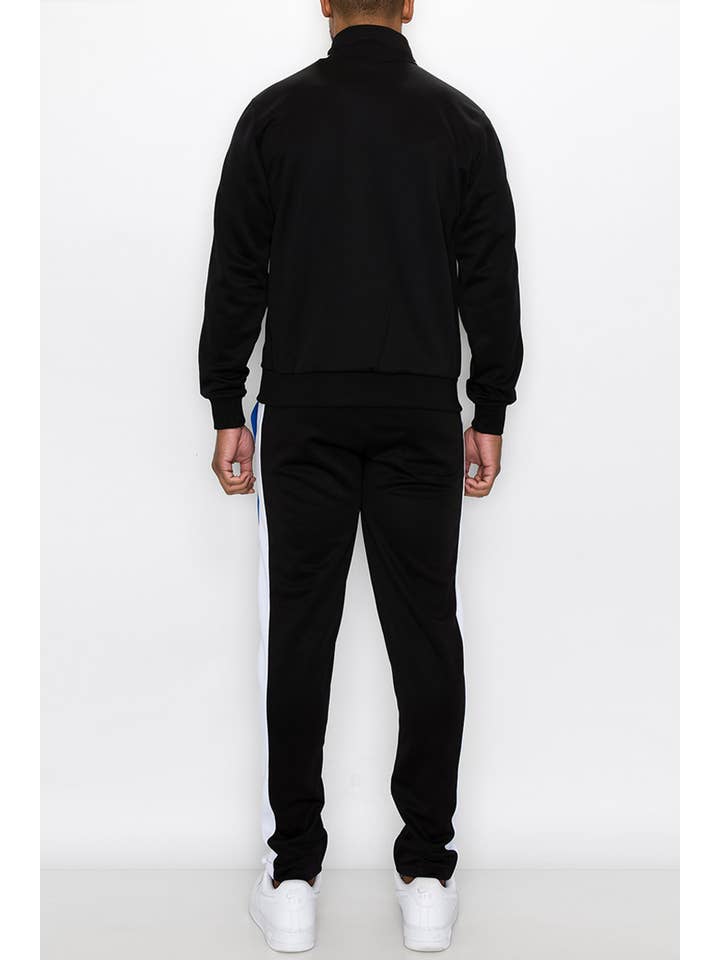 Victorious - Wholesale Tracksuit - Men's - ST553 Color Block Track Suits Set Pre-Pack4