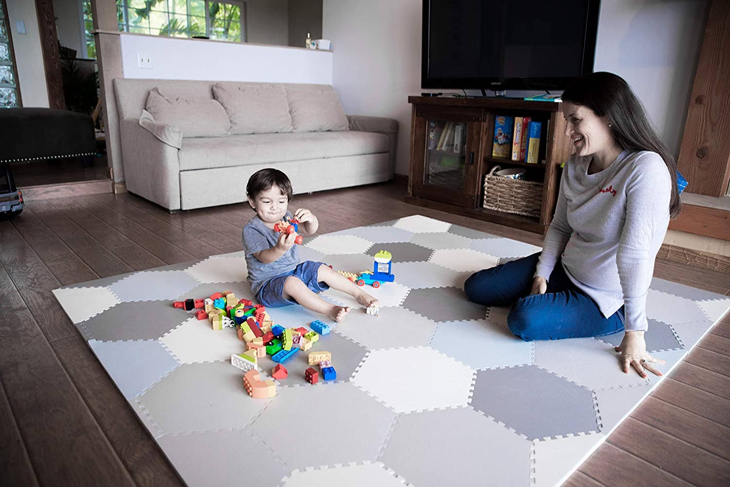 Baby Brielle - Wholesale Play Mat - Kids & Baby - Interlocking Hexagon Foam Tile Activity Mat10