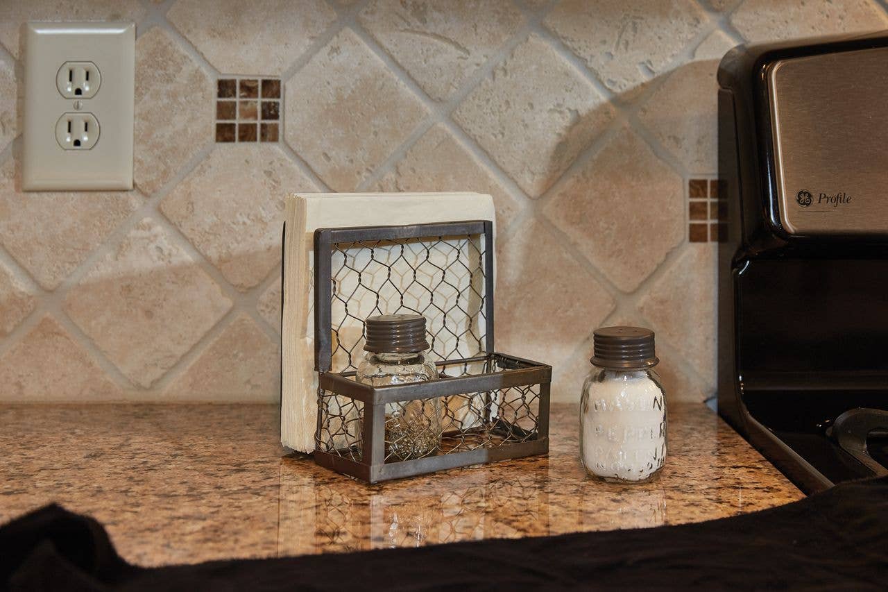 Park Designs - Wholesale Napkin Holder - Chicken Wire Salt, Pepper & Napkin Holder