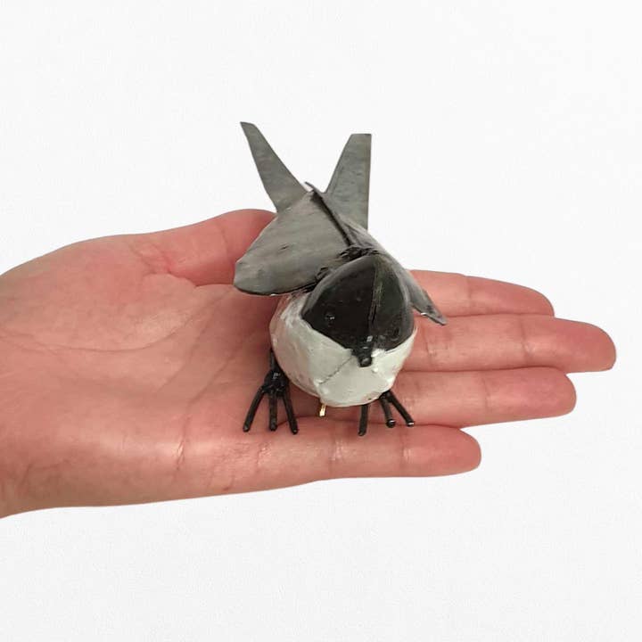 VIE - Wholesale Sculpture - Small Recycled Metal Bird Sculpture25