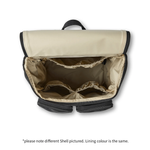 OiOi - Wholesale Diaper Bag - Baby - Signature Nappy Backpack - Oat Dimple Vegan Leather7