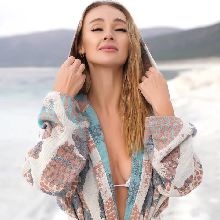 Bagno Milano - Vente Peignoir – femme - Collection de peignoirs et ponchos en peshtemal bio Bagno Milano19