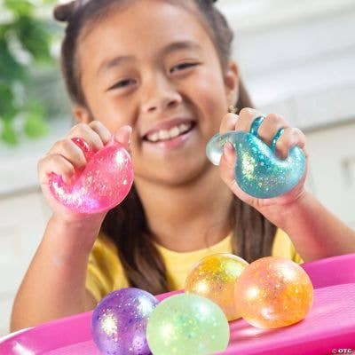 Fun Express - Vendita all'ingrosso Giocattolo squishy - Bambini e neonati - PALLINE SPREMIBILI DI MALTOSE GLITTERATE1