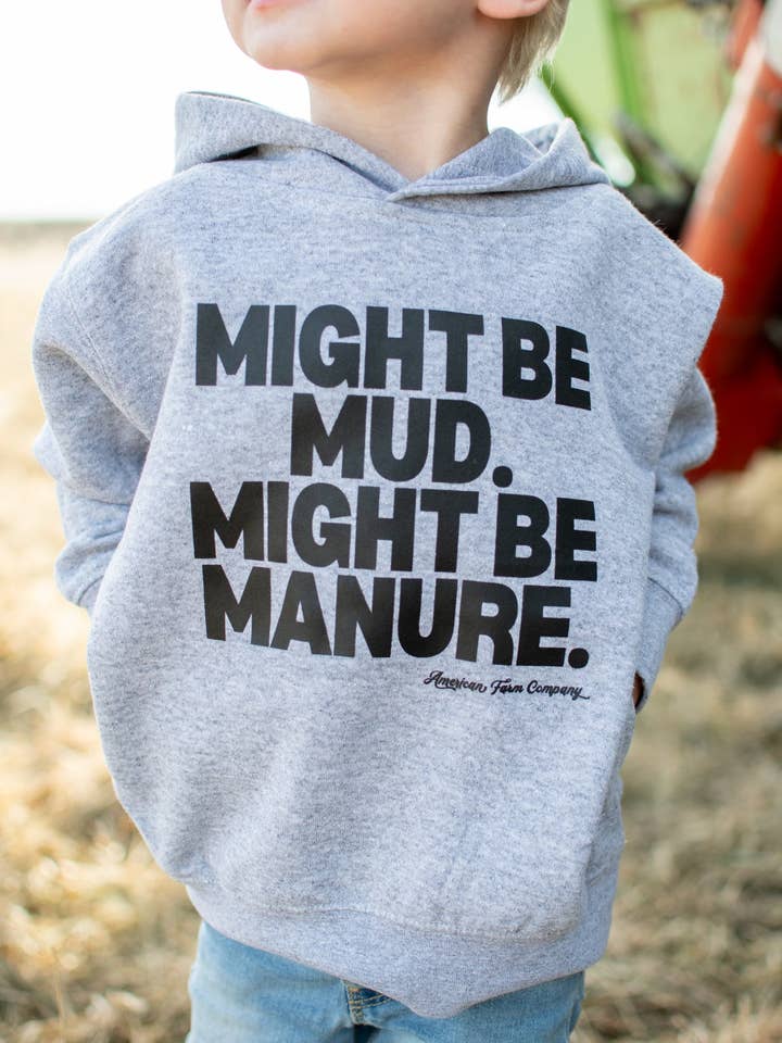 Western 'Mud or Manure' Toddler/Youth Graphic Hoodie for wholesale by American Farm Company