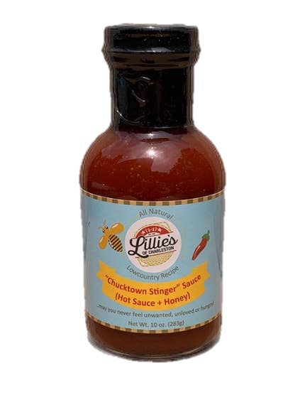 Chucktown Stinger (sauce piquante et miel), 12-10 oz pour la vente par Lillie's of Charleston