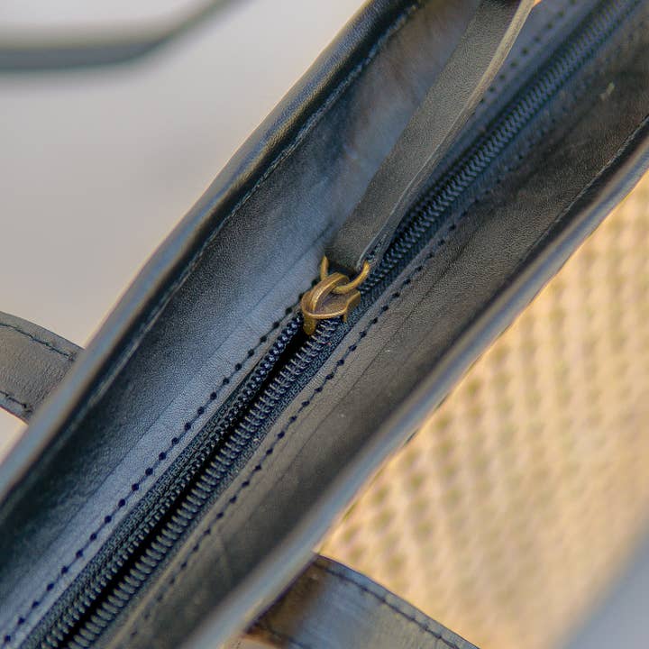 Kayu&Co. - Wholesale Tote Bag - Women's - Sol Tote Bag – Handwoven Rattan & Leather Shoulder Bag | Sunset & Luna4