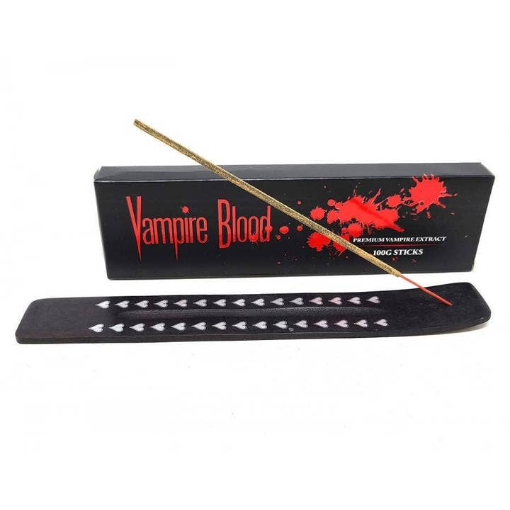 GREENROOTS USA LLC - Wholesale Incense - Vampires Blood Incense 100 Grams With Wooden Incense Burner