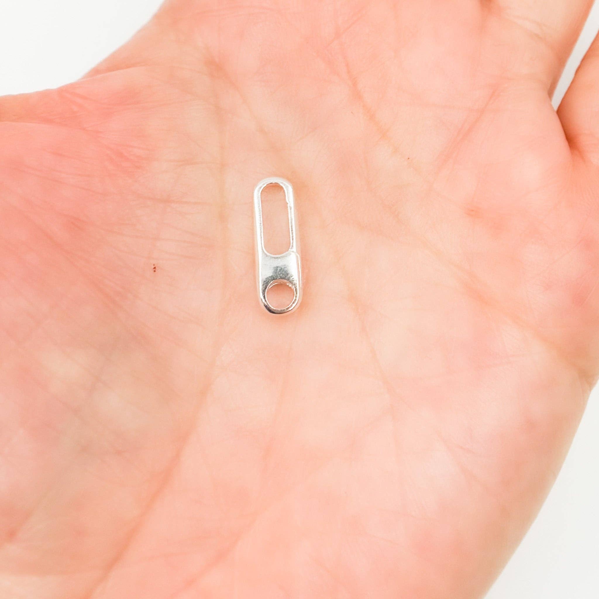 Tresor Jewelry Inc. - Wholesale Sluiting - 1356SS. 15MM Witte Ovale Sluiting van Sterling Zilver2