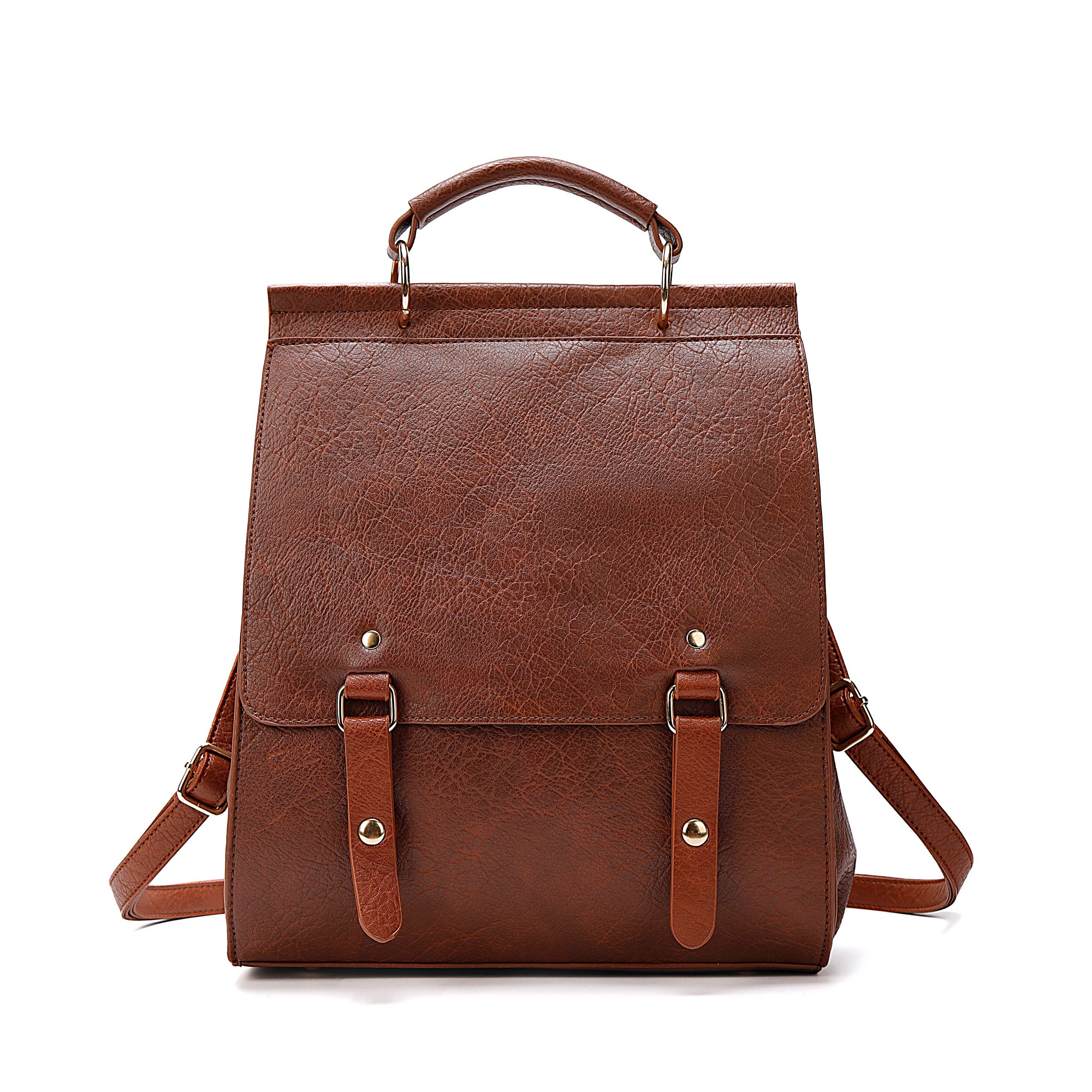 Superbia – wholesale Top handle bag – women's – Classic Two-toned Flap Over Backpack bag- 9356(Carla Range)11