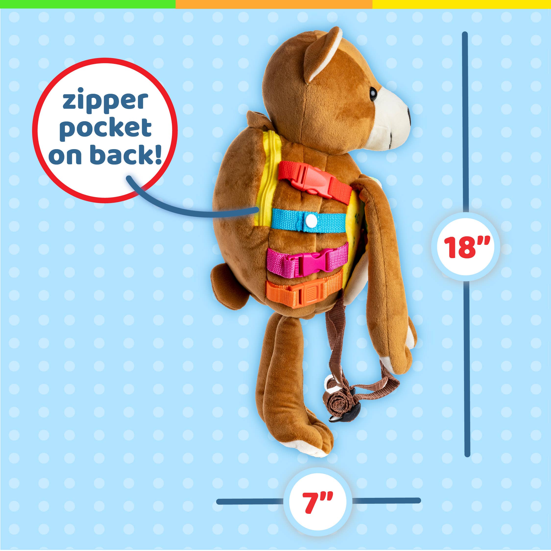 Buckle Toys - Wholesale Backpack - Kids - Billy Bear Backpack6
