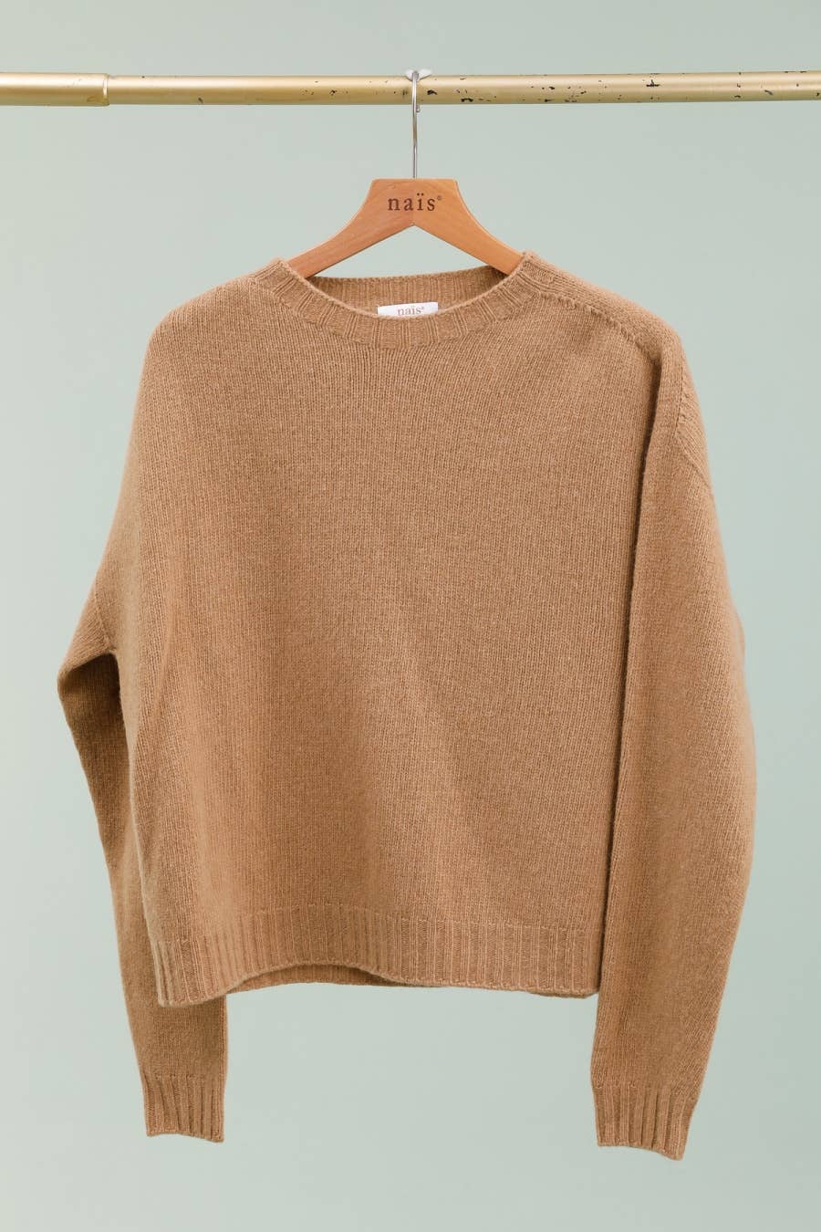 NAÏS PARIS - Wholesale Knit Sweater - Women's - Crew neck sweater with long sleeves, 100% superfine merino wool4