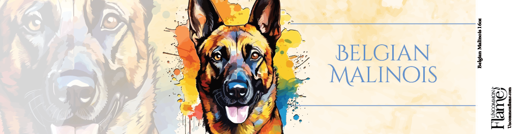 Uncommon Flame - Wholesale Jar/Filled Candle - Belgian Malinois Candle1