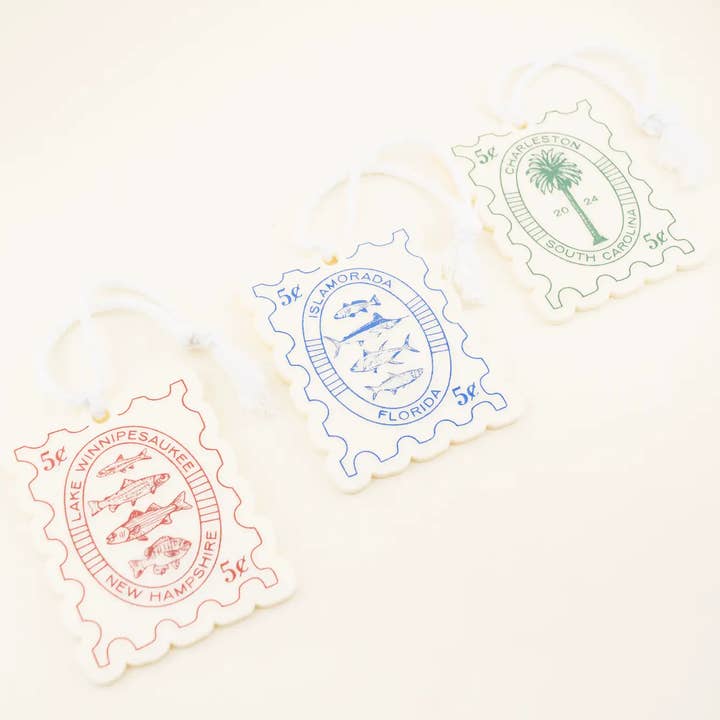 Freshwater Curated Goods - Wholesale Ornament - Custom Icon Postage Stamp Ornament