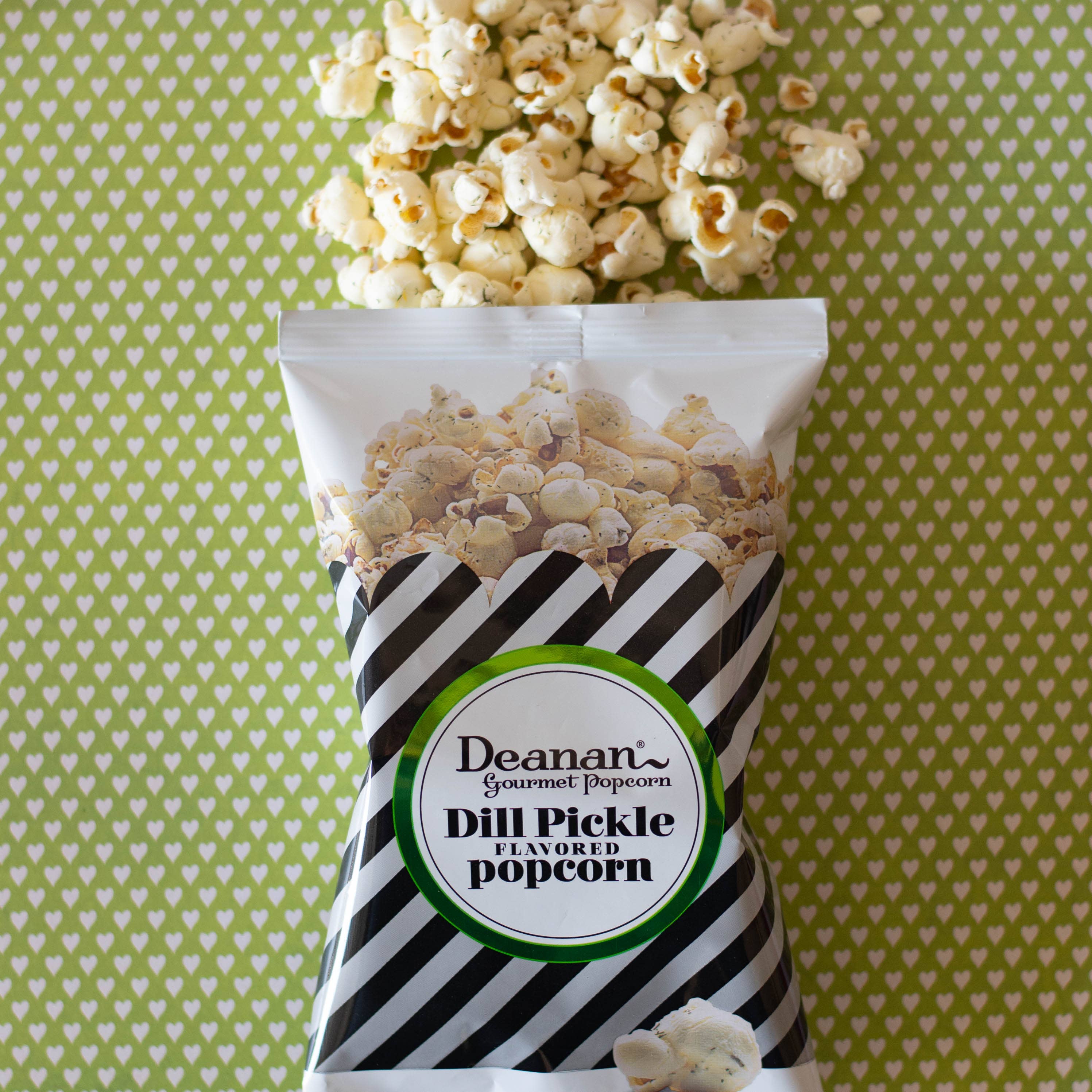 Deanan Gourmet Popcorn - Wholesale Popcorn - Dill Pickle Popcorn - 50 Count - 3 Cup Bags2