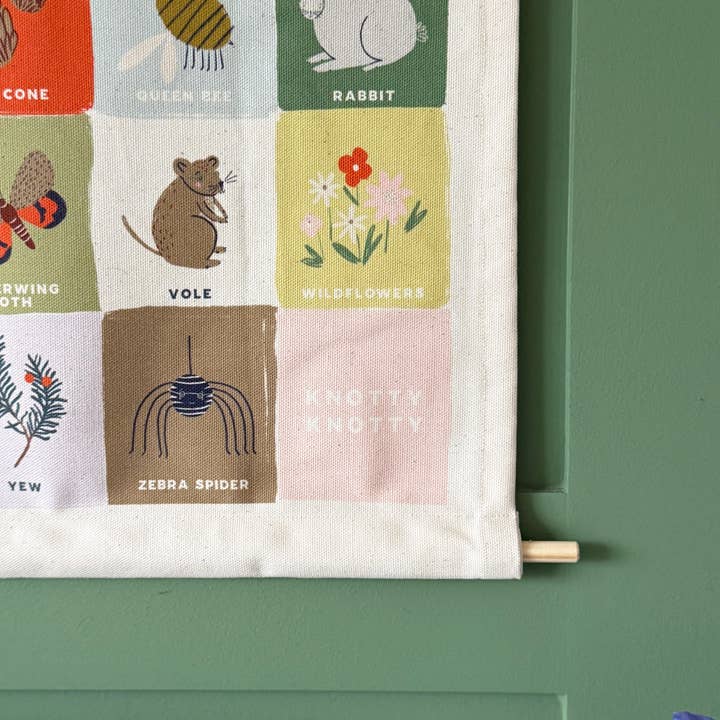 Knotty Knotty - Wholesale Banner - Kids & Baby - Rainbow Woodland Alphabet Printed Fabric Banner4