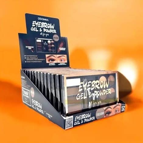 PALETA GEL Y POLVO PARA CEJAS 11292A para venta al por mayor de Kcosmetique