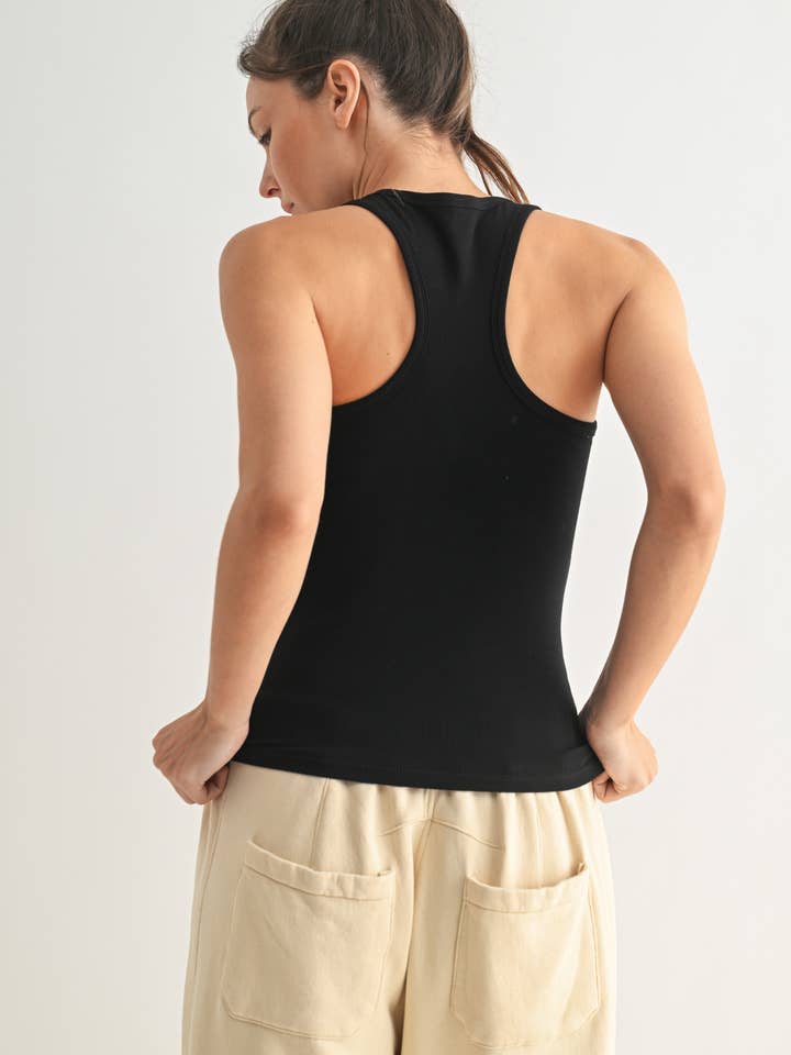 Mono B - Wholesale Tank Top - Women's - Slim Fit Scoop Neck Tank Top3