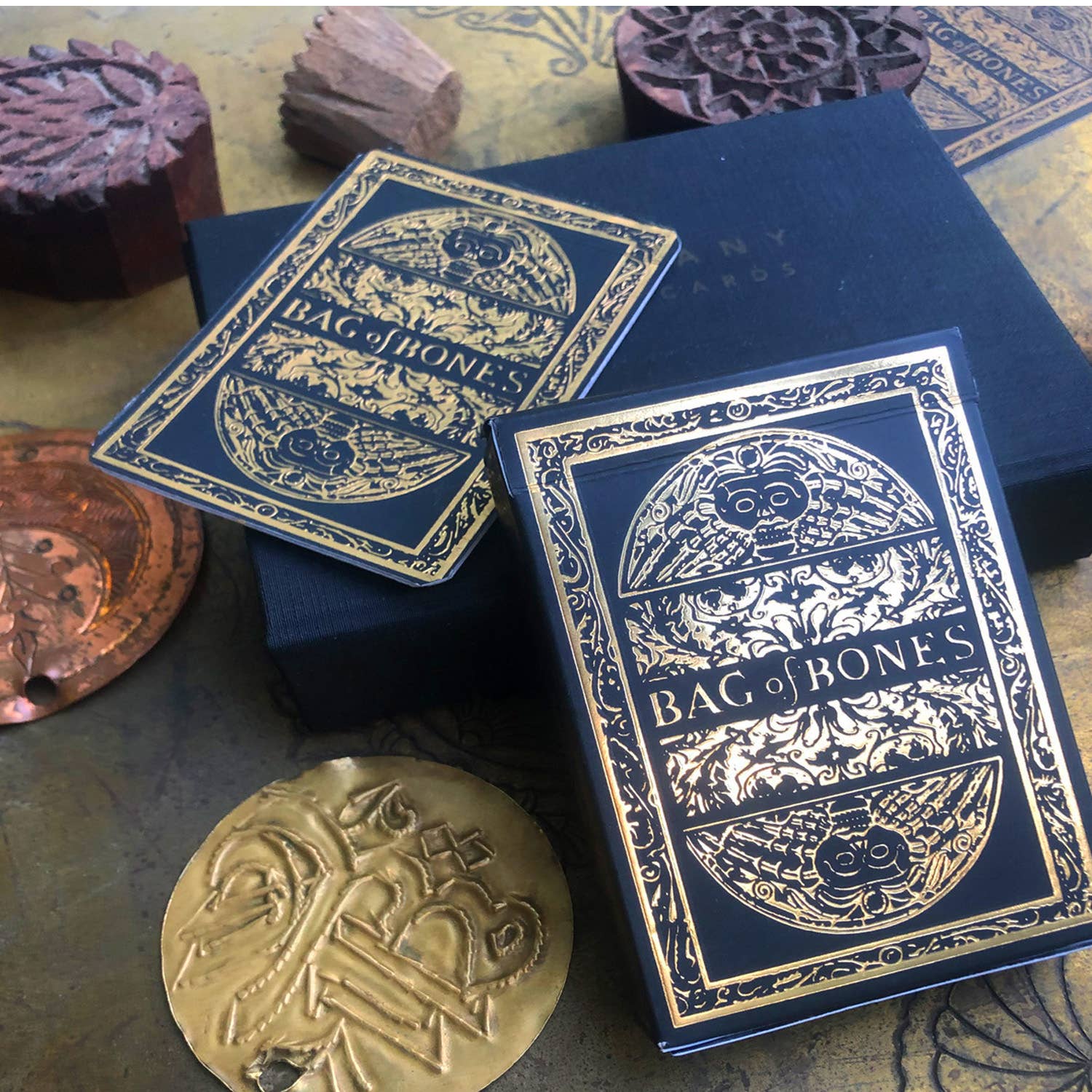 Artiphany - Wholesale Playing Cards - Bag of Bones Playing Cards - Premium Gold Edition7