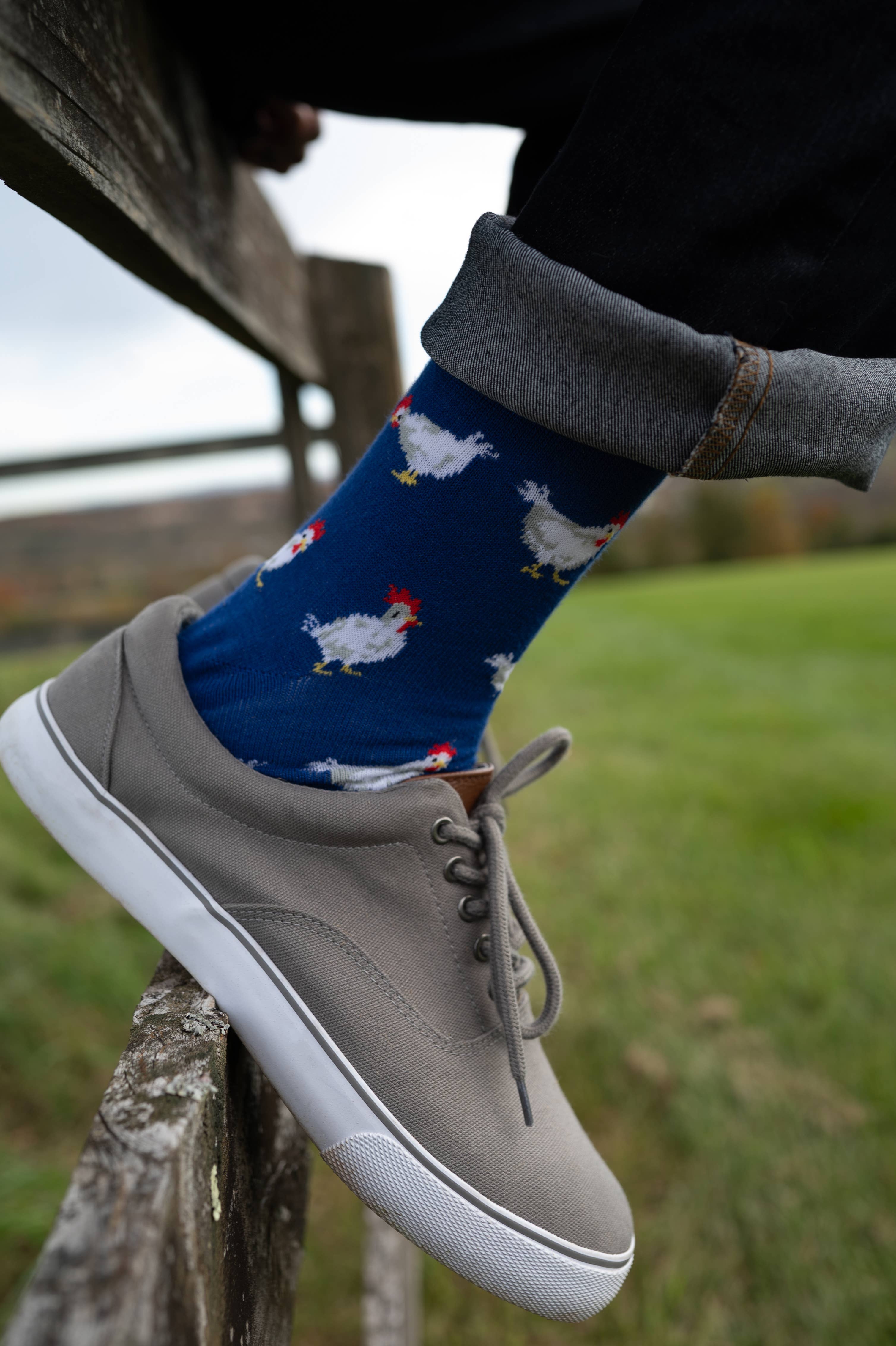 Infinity Classics International Inc. - Wholesale Socks - Men's - MeMoi Chickens Bamboo Blend Men's Crew Socks6