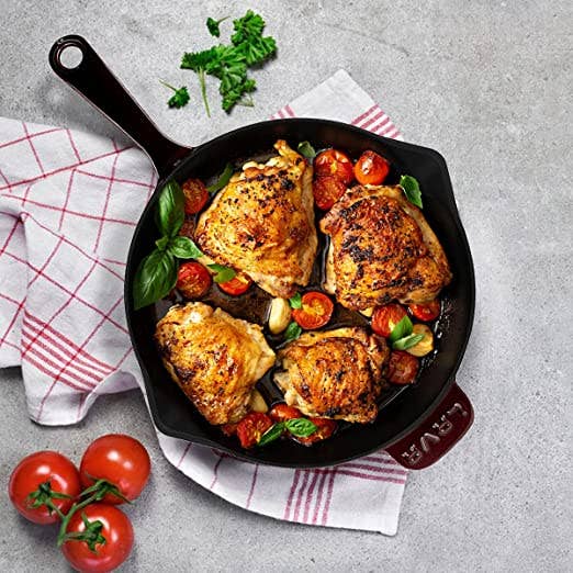 Biggbrands - Wholesale Cast Iron Skillet - LAVA Premium Cast Iron Frying Pan, 28 cm0