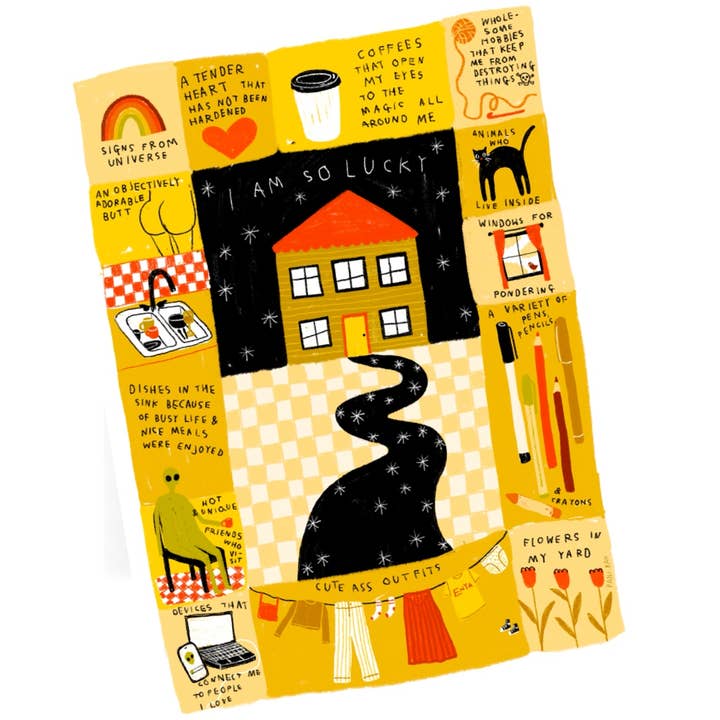 RANI BAN CO - Wholesale Art Print - I AM SO LUCKY Art Print1