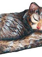 Sleeping Cat carved wood 3707 for wholesale by Dolfi