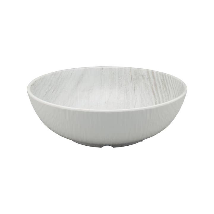 Bol en mélamine de 7 1/2 po, gris grain de bois pour la vente par Supreme Housewares