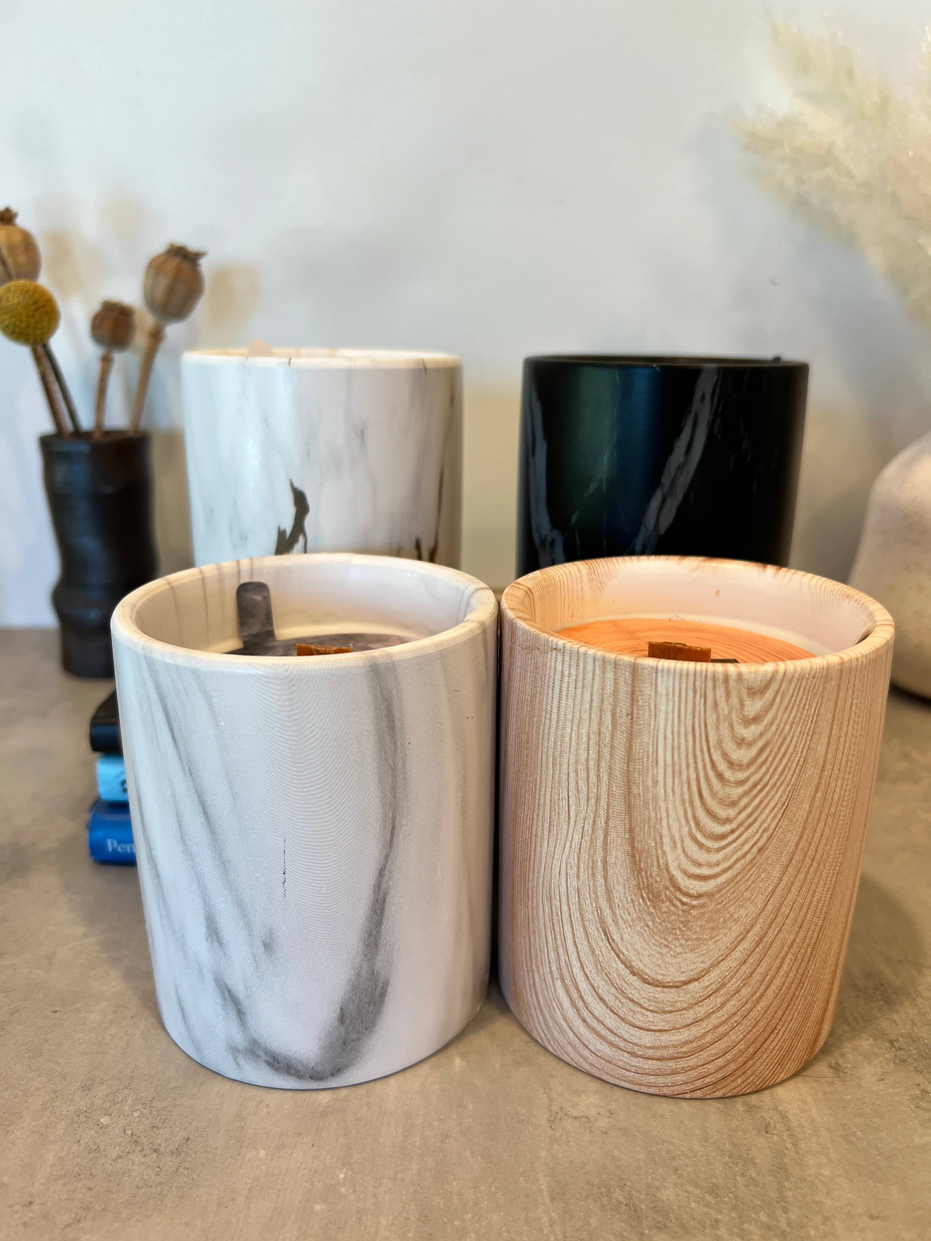 The Sacred Wild Candle Co - Wholesale Jar/Filled Candle - Biophilia: White Marble + Pure Fresh Air Scented Candle10