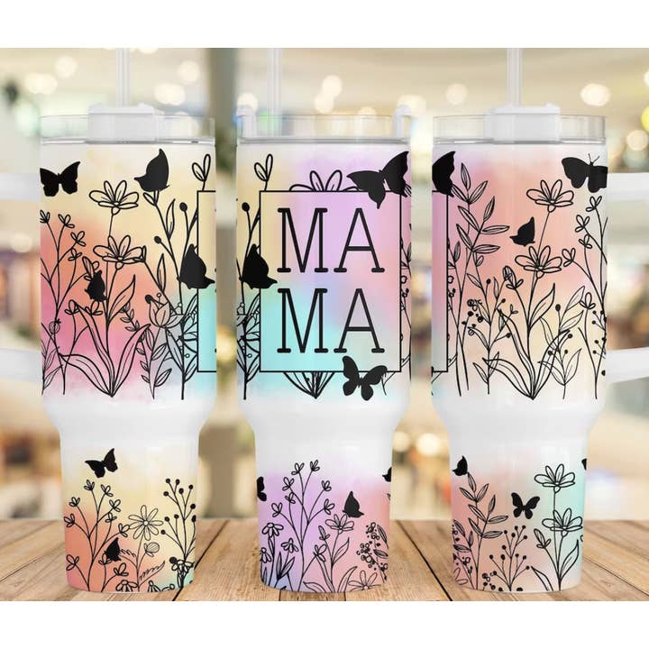 Mama 40oz Tumbler for wholesale by Southern Backroad Tees LLC