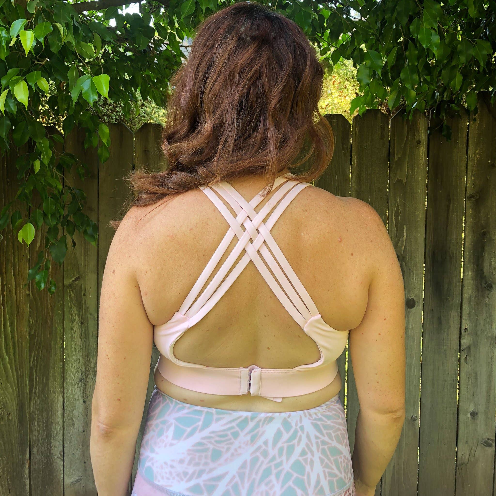 Blush Pink Chloé 3 Running Nursing Sports Bra (Blush Pink) for wholesale on Faire3